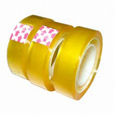 paper/plastic core tape,colored stationery tape,yellowish/clear BOPP stationery tape